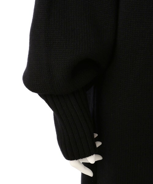 G.V.G.V.（ジーヴィージーヴィー）の「WOOL RAW EDGE FUNNEL NECK JUMPER DRESS（トップス・レディース・BLACK/GREY/PINK・XS）」の7枚目の写真