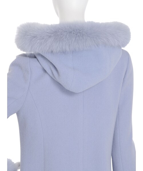 dazzlin（ダズリン）の「【sw】フォックスファーAラインコート（ジャケット/アウター・レディース・オフホワイト/グレー/ブルー/ベージュ・S/M）」の9枚目の写真