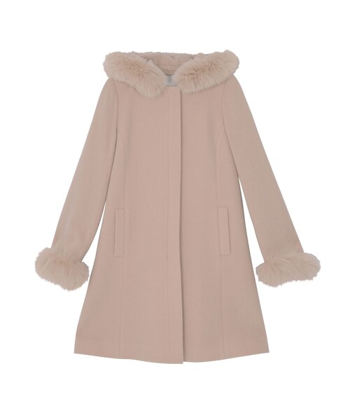 dazzlin（ダズリン）の「【sw】フォックスファーAラインコート（ジャケット/アウター・レディース・オフホワイト/グレー/ブルー/ベージュ・S/M）」の3枚目の写真