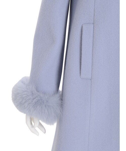 dazzlin（ダズリン）の「【sw】フォックスファーAラインコート（ジャケット/アウター・レディース・オフホワイト/グレー/ブルー/ベージュ・S/M）」の12枚目の写真
