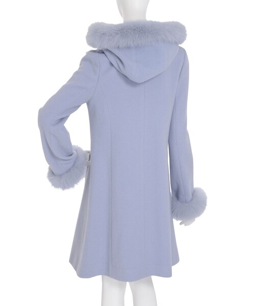 dazzlin（ダズリン）の「【sw】フォックスファーAラインコート（ジャケット/アウター・レディース・オフホワイト/グレー/ブルー/ベージュ・S/M）」の8枚目の写真