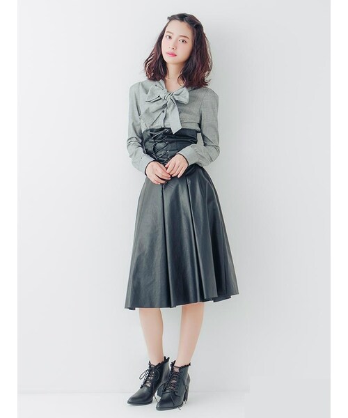 EATME（イートミー）の「レースアップショートブーツ（シューズ・レディース・ブラック/ピンク）」の8枚目の写真