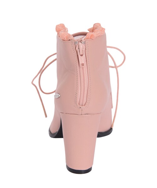 EATME（イートミー）の「レースアップショートブーツ（シューズ・レディース・ブラック/ピンク）」の16枚目の写真