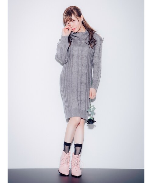 EATME（イートミー）の「レースアップショートブーツ（シューズ・レディース・ブラック/ピンク）」の11枚目の写真