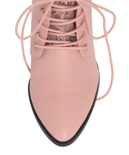 EATME（イートミー）の「レースアップショートブーツ（シューズ・レディース・ブラック/ピンク）」の17枚目の写真