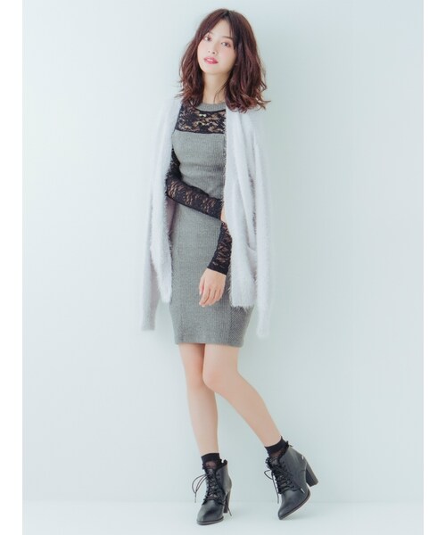 EATME（イートミー）の「レースアップショートブーツ（シューズ・レディース・ブラック/ピンク）」の9枚目の写真