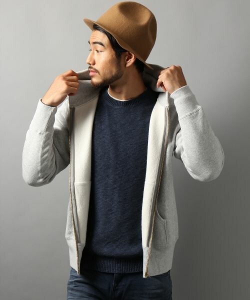 Bayflow ベイフロー の リバースウィーブ ジップスウェットパーカー C3 W103 トップス Wear