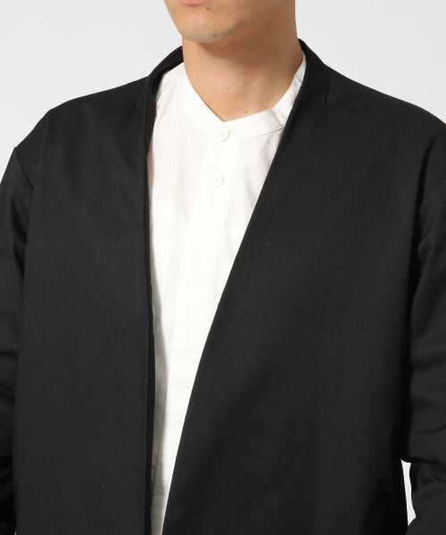 HARE（ハレ）の「ノーカラーコート（ジャケット/アウター・ブラック/ボルドー・S/M）」の7枚目の写真