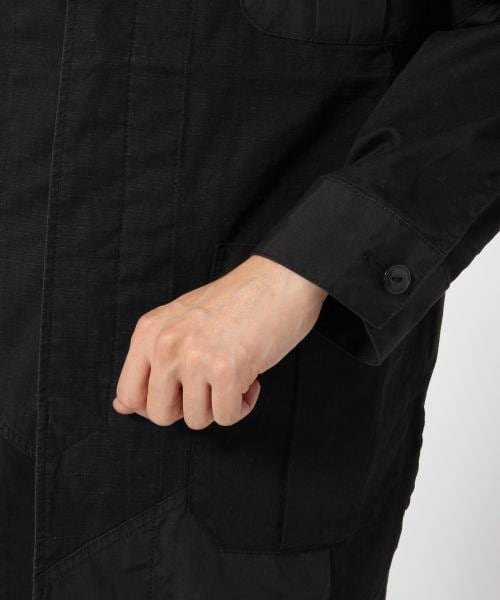 HARE（ハレ）の「パッチワークミリタリーシャツ（トップス・ブラック/カーキ・S/M）」の11枚目の写真