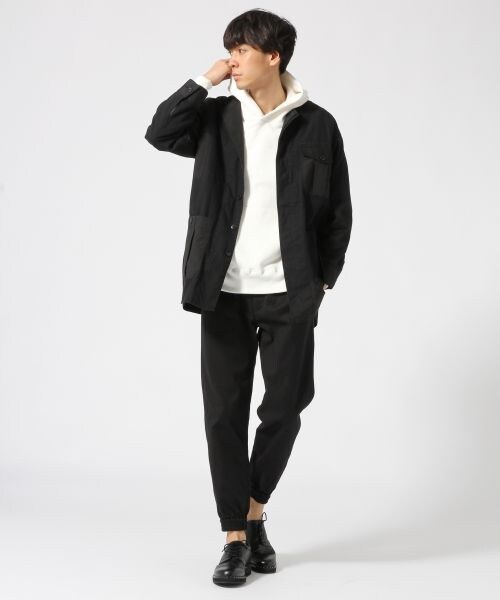 HARE（ハレ）の「パッチワークミリタリーシャツ（トップス・ブラック/カーキ・S/M）」の3枚目の写真