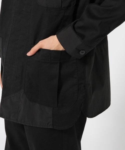 HARE（ハレ）の「パッチワークミリタリーシャツ（トップス・ブラック/カーキ・S/M）」の12枚目の写真