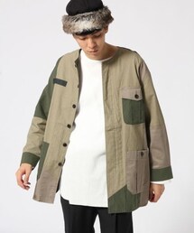 HARE | パッチワークミリタリーシャツ(トップス)