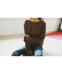 2PER | ベーシックラウンドネックドロップショルダースウェット(P0000EIU)(スウェット)