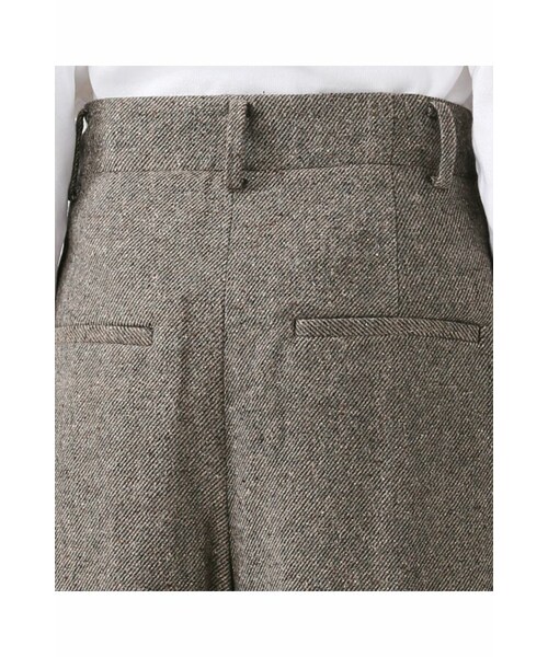 IENA(イエナ)の「シルクネップツィードタックワイドパンツ(パンツ・ブラウン・34/36/38/40)」の10枚目の写真