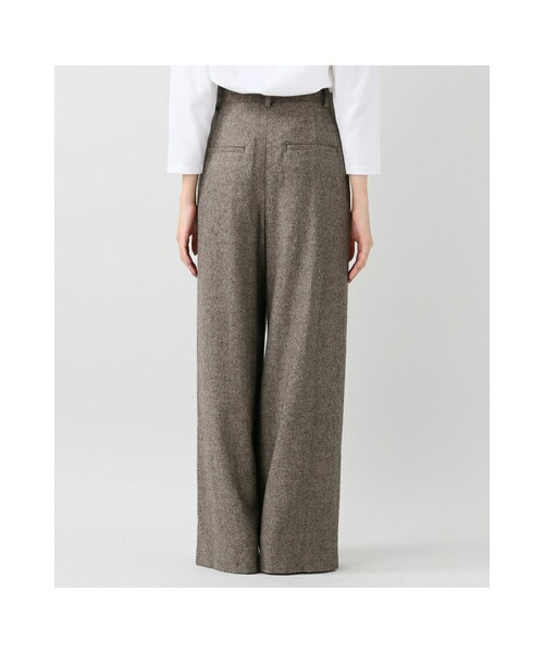 IENA(イエナ)の「シルクネップツィードタックワイドパンツ(パンツ・ブラウン・34/36/38/40)」の8枚目の写真