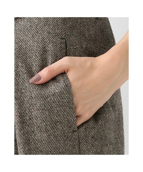 IENA(イエナ)の「シルクネップツィードタックワイドパンツ(パンツ・ブラウン・34/36/38/40)」の11枚目の写真