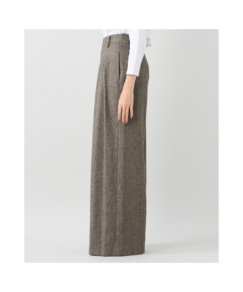 IENA(イエナ)の「シルクネップツィードタックワイドパンツ(パンツ・ブラウン・34/36/38/40)」の7枚目の写真