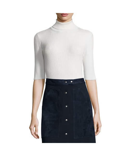 theory(セオリー)の「Theory Leenda Turtleneck Sweater(ニット/セーター・レディース・White/Gray/Black・X-SMALL/SMALL/MEDIUM/LARGE)」の1枚目の写真