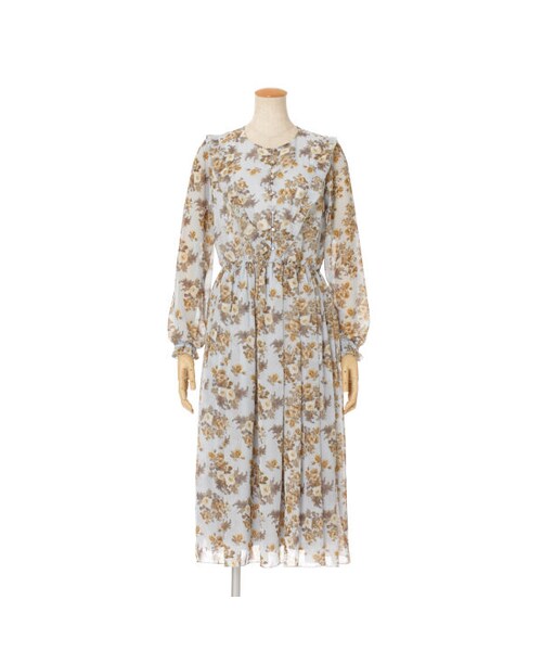 an another angelus(アンアナザーアンジェラス)の「アンティークフラワーロングワンピース/an another angelus(ワンピース・レディース・その他)」の2枚目の写真