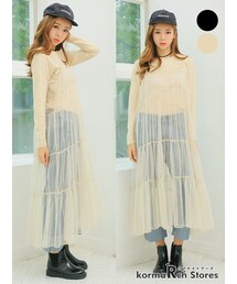 KORMARCH | チュールレースキャミソールワンピース。(ワンピース)