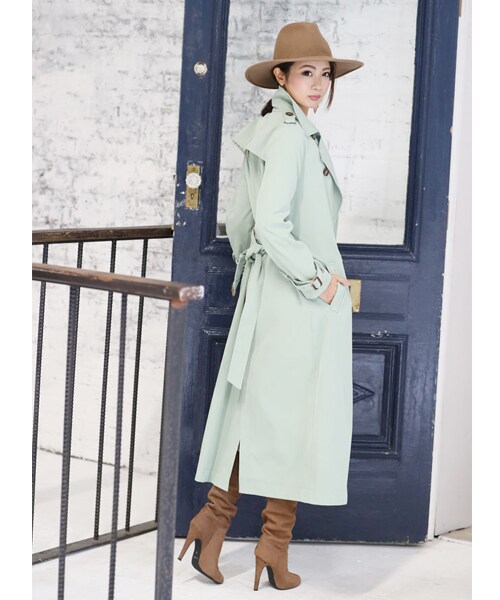 Rocotta by MOERY(ロコッタ)の「Rocotta(ロコッタ) by moery ロングトレンチコート(トレンチコート・レディース・ベージュ/ネイビー/グリーン・FREE)」の16枚目の写真