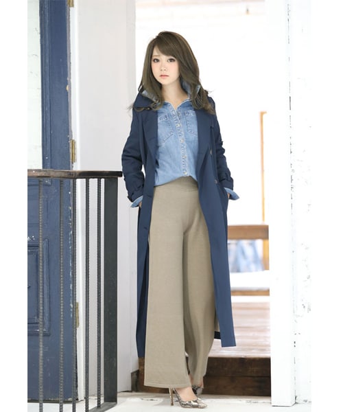 Rocotta by MOERY(ロコッタ)の「Rocotta(ロコッタ) by moery ロングトレンチコート(トレンチコート・レディース・ベージュ/ネイビー/グリーン・FREE)」の22枚目の写真