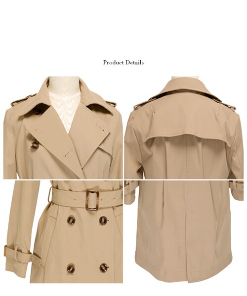 Rocotta by MOERY(ロコッタ)の「Rocotta(ロコッタ) by moery ロングトレンチコート(トレンチコート・レディース・ベージュ/ネイビー/グリーン・FREE)」の13枚目の写真