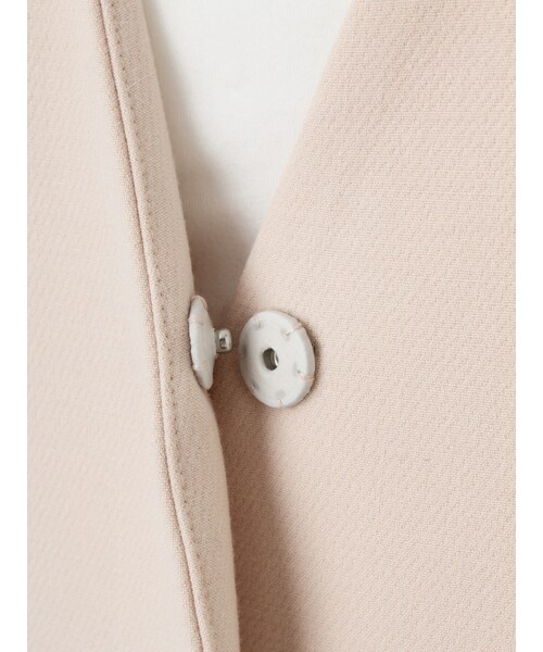 MERCURYDUO(マーキュリーデュオ)の「ダブルクロスノーカラーコート(ジャケット/アウター・レディース・ベビーピンク/ネイビー・F)」の10枚目の写真