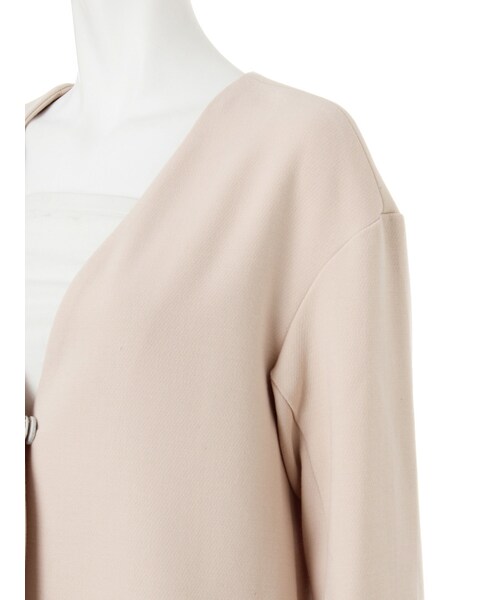 MERCURYDUO(マーキュリーデュオ)の「ダブルクロスノーカラーコート(ジャケット/アウター・レディース・ベビーピンク/ネイビー・F)」の7枚目の写真