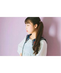 OLDMICKEY  | ハート刺繍ポイントセーラーフレアワンピース(P000BIOM)(ワンピース)