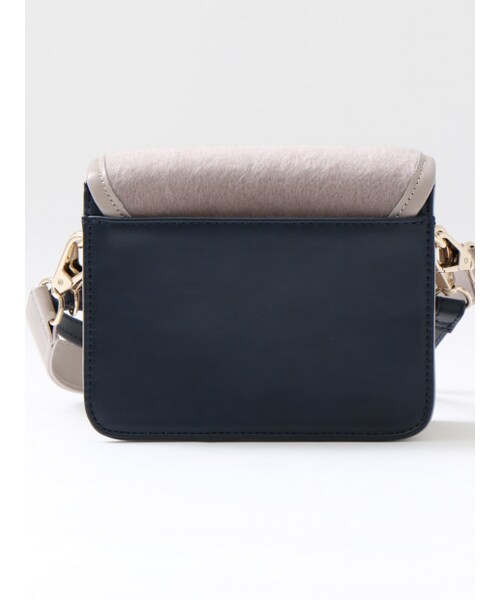 LOWELL things（ロウェル　シングス）の「オリジナルヒネリスクエア【予約】（ショルダーバッグ・レディース・NAVY/BG・F）」の11枚目の写真