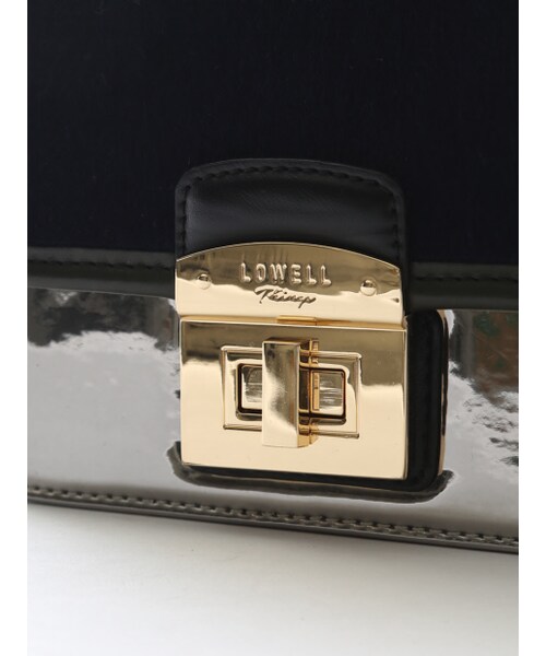 LOWELL things（ロウェル　シングス）の「オリジナルヒネリスクエア【予約】（ショルダーバッグ・レディース・NAVY/BG・F）」の6枚目の写真