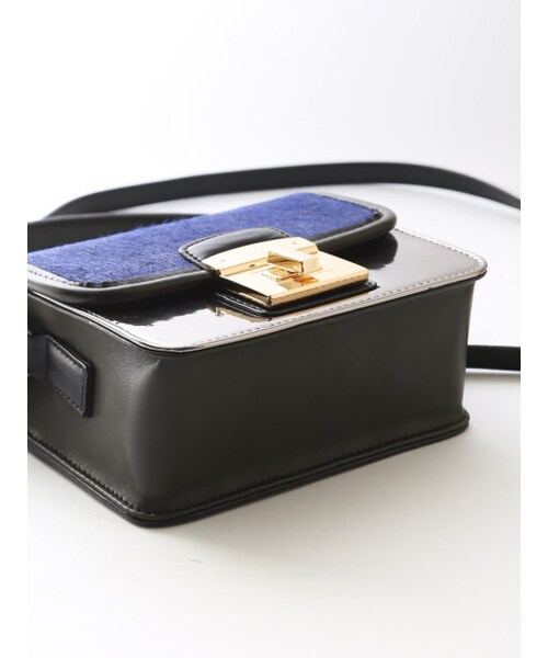 LOWELL things（ロウェル　シングス）の「オリジナルヒネリスクエア【予約】（ショルダーバッグ・レディース・NAVY/BG・F）」の9枚目の写真