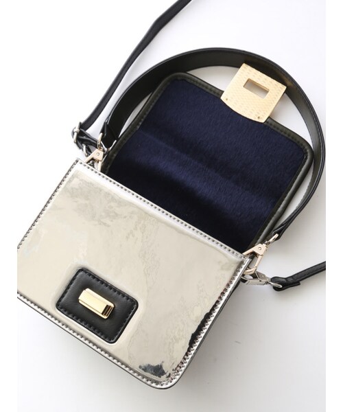 LOWELL things（ロウェル　シングス）の「オリジナルヒネリスクエア【予約】（ショルダーバッグ・レディース・NAVY/BG・F）」の5枚目の写真