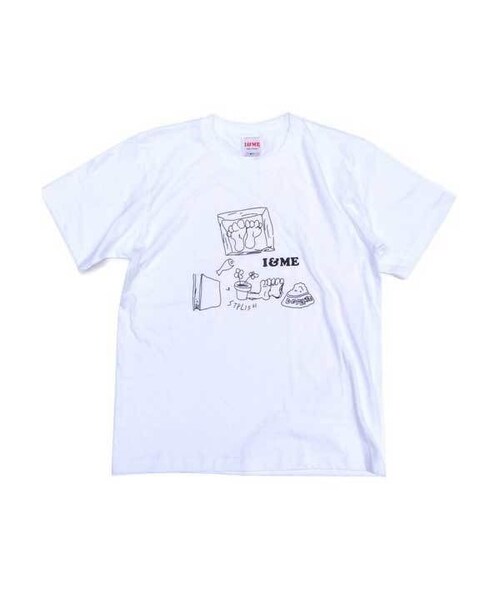Stores Jp ストアーズドットジェーピー の I Meアイアンドミー 東京発ユニセックスストリートブランド Drawing Teeホワイト ストリート系ガールズファッション Tシャツ カットソー Wear