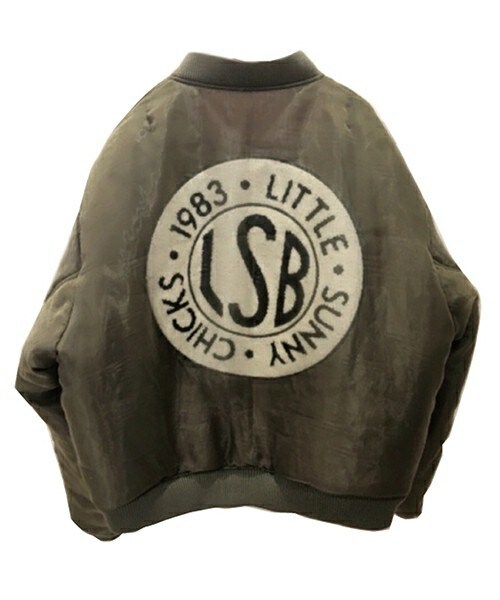 Little sunny bite（リトルサニーバイト）の「little sunny bite  シンボリックMA-1　LJK-080F（ミリタリージャケット・レディース・ブラック/カーキ/ピンク・FREE）」の2枚目の写真
