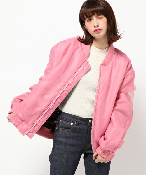 Little sunny bite（リトルサニーバイト）の「little sunny bite  シンボリックMA-1　LJK-080F（ミリタリージャケット・レディース・ブラック/カーキ/ピンク・FREE）」の19枚目の写真