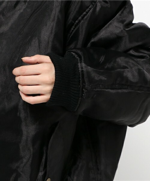 Little sunny bite（リトルサニーバイト）の「little sunny bite  シンボリックMA-1　LJK-080F（ミリタリージャケット・レディース・ブラック/カーキ/ピンク・FREE）」の9枚目の写真