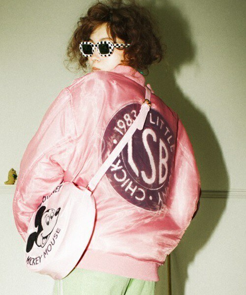 Little sunny bite（リトルサニーバイト）の「little sunny bite  シンボリックMA-1　LJK-080F（ミリタリージャケット・レディース・ブラック/カーキ/ピンク・FREE）」の20枚目の写真