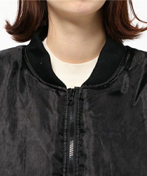 Little sunny bite（リトルサニーバイト）の「little sunny bite  シンボリックMA-1　LJK-080F（ミリタリージャケット・レディース・ブラック/カーキ/ピンク・FREE）」の7枚目の写真