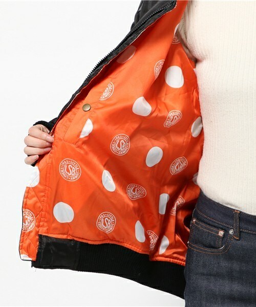 Little sunny bite（リトルサニーバイト）の「little sunny bite  シンボリックMA-1　LJK-080F（ミリタリージャケット・レディース・ブラック/カーキ/ピンク・FREE）」の11枚目の写真