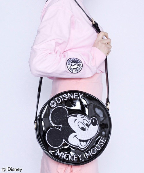 Little sunny bite（リトルサニーバイト）の「little sunny bite  ミッキーショルダーバッグ　LG-036F（ショルダーバッグ・レディース・ホワイト/ブラック/ピンク・FREE）」の2枚目の写真