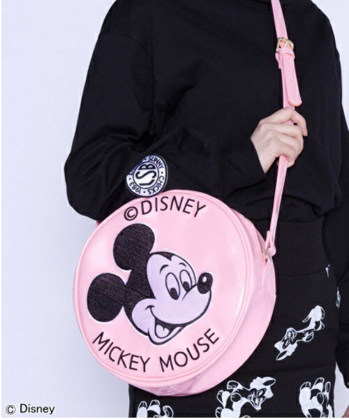 Little sunny bite（リトルサニーバイト）の「little sunny bite  ミッキーショルダーバッグ　LG-036F（ショルダーバッグ・レディース・ホワイト/ブラック/ピンク・FREE）」の3枚目の写真