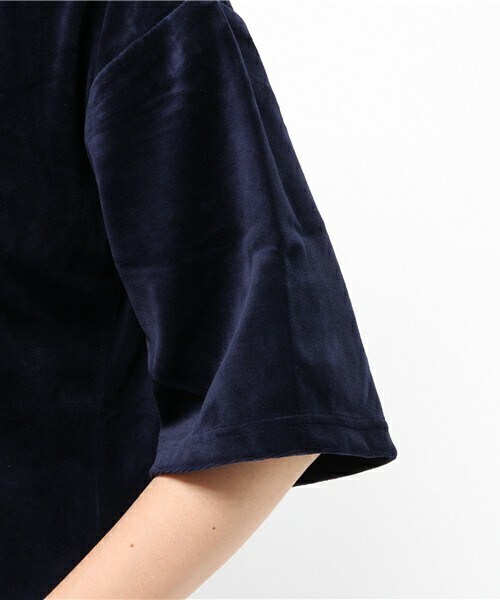 Bou Jeloud（ブージュルード）の「ハイネックベロアワンピース（ワンピース・レディース・ベージュ/グレー/ネイビー・38）」の14枚目の写真