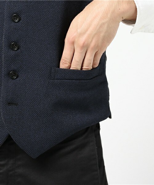 MEN'S BIGI(メンズビギ)の「【渡部篤郎さん着用 メンズクラブ12月号 掲載商品】リバーシブルベスト(セットアップベスト)(ベスト・メンズ・グレー/ブラウン/ネイビー・S/M)」の9枚目の写真