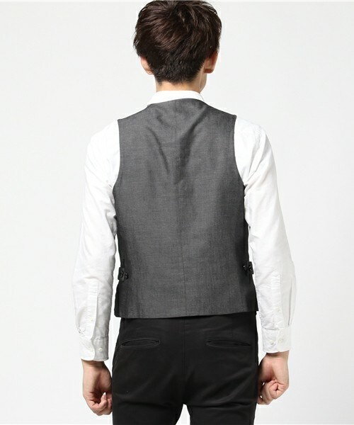MEN'S BIGI(メンズビギ)の「【渡部篤郎さん着用 メンズクラブ12月号 掲載商品】リバーシブルベスト(セットアップベスト)(ベスト・メンズ・グレー/ブラウン/ネイビー・S/M)」の13枚目の写真