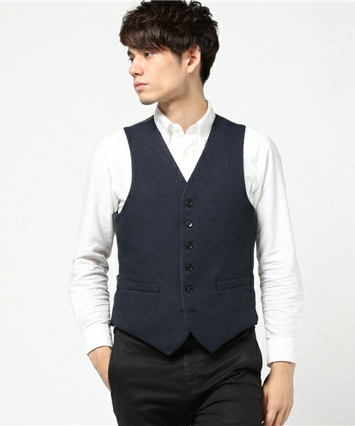 MEN'S BIGI(メンズビギ)の「【渡部篤郎さん着用 メンズクラブ12月号 掲載商品】リバーシブルベスト(セットアップベスト)(ベスト・メンズ・グレー/ブラウン/ネイビー・S/M)」の3枚目の写真