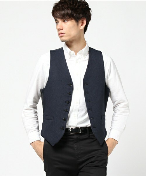 MEN'S BIGI(メンズビギ)の「【渡部篤郎さん着用 メンズクラブ12月号 掲載商品】リバーシブルベスト(セットアップベスト)(ベスト・メンズ・グレー/ブラウン/ネイビー・S/M)」の6枚目の写真