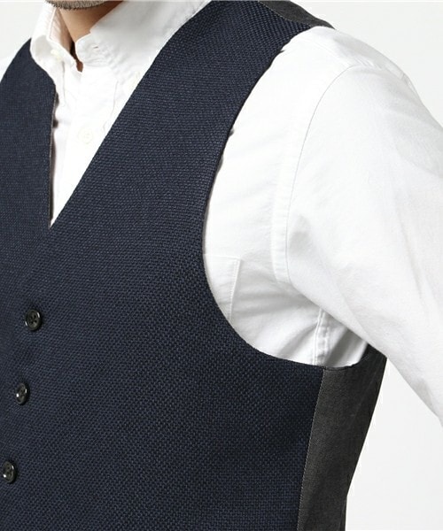 MEN'S BIGI(メンズビギ)の「【渡部篤郎さん着用 メンズクラブ12月号 掲載商品】リバーシブルベスト(セットアップベスト)(ベスト・メンズ・グレー/ブラウン/ネイビー・S/M)」の8枚目の写真