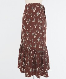 DHOLIC | フレアヘム花柄ラップロングスカート(スカート)